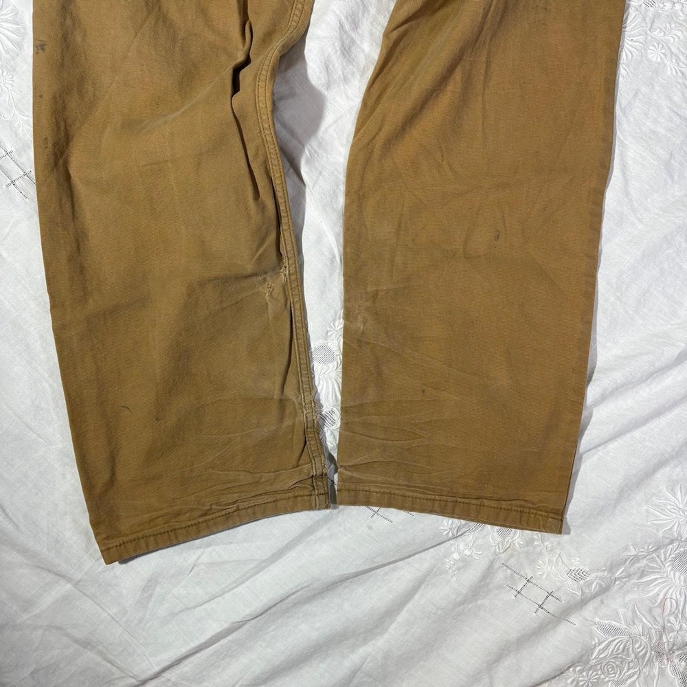 Mens Carhartt Pants Worn with Relaxed Fit - Picture 6 of 8